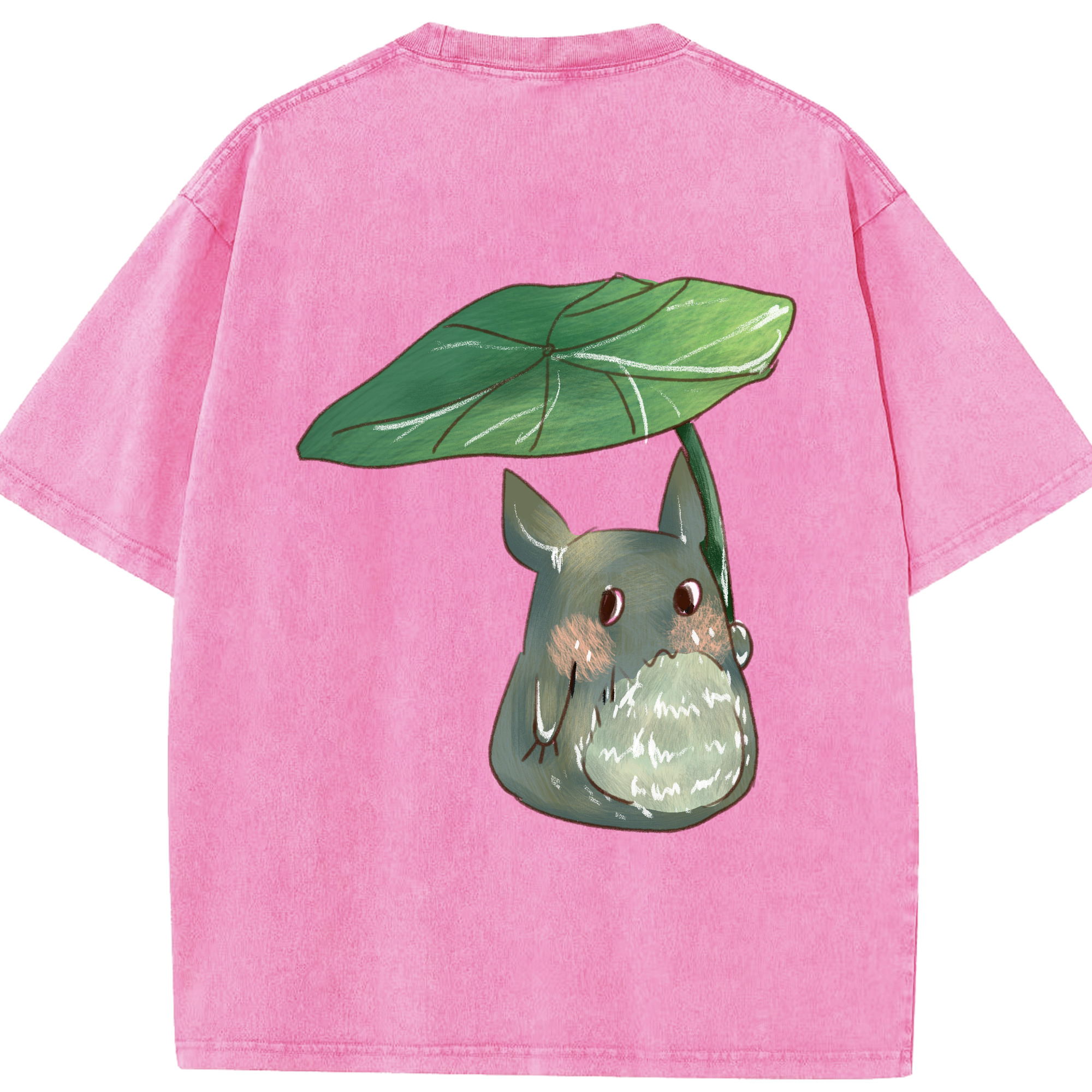（画像用） となりのトトロ 草壁メイ 草壁サツキ My Neighbor Totoro Satsuki Kusakabe Mei Kusakabe 綿100% ヴィンテージ風 半袖Tシャツ（背面プリント）